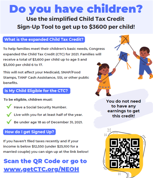 child tax credit flyer